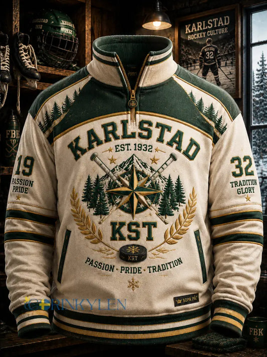Karlstad Champions 1932 Hockey-keps med dragkedja - som bild / S