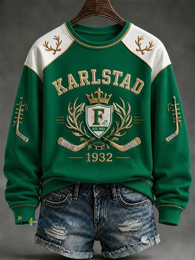 Karlstad Champions 1932 Hockey sweatshirt - som bild / S