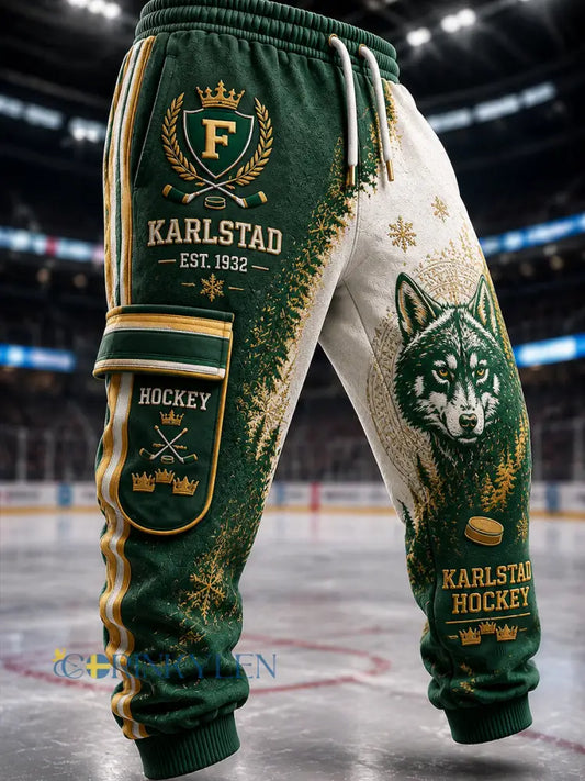 Karlstad Gröna & Vita Hockeyarv Fritidshuskor - som bild / S