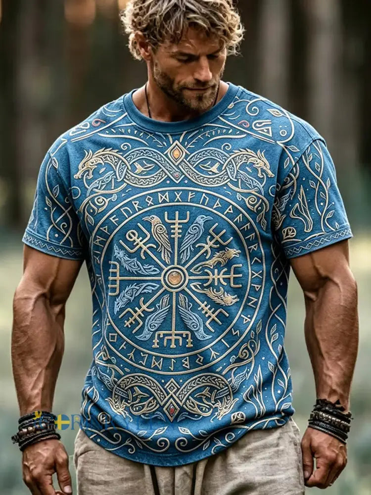 Kvinnlig retro vikingatavla tryckt vardagströja - A / S