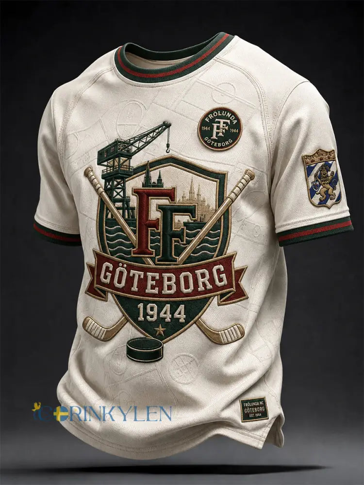 Kvinnor 1944 Göteborg Hockeyarv Våffelmönstrad Kort ärm T-shirt - A / S
