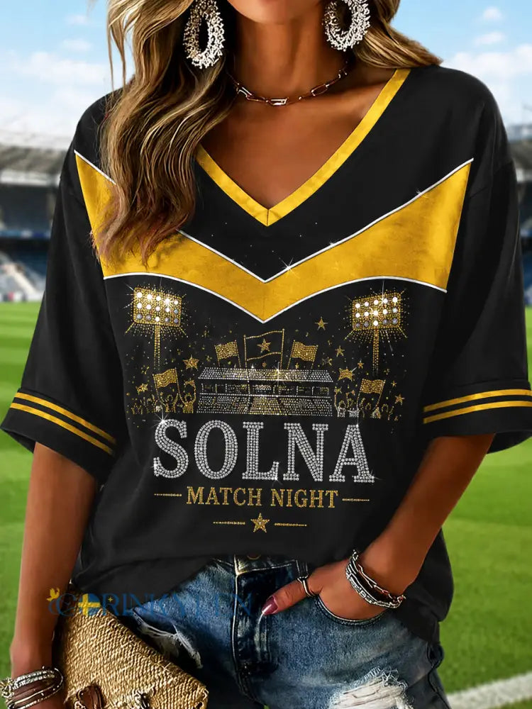 Kvinnors AIK Solna 1891 Fotboll Topp - som bild / S