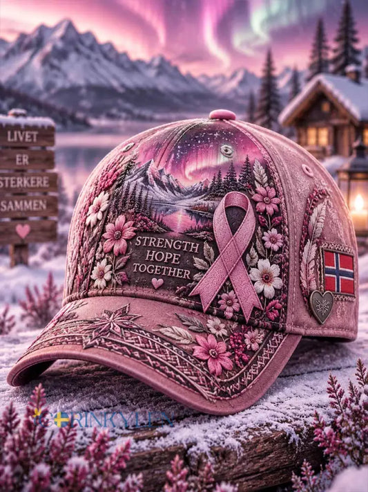 Kvinnors bröstcancer medvetenhet Print hatt - som bild / ONE