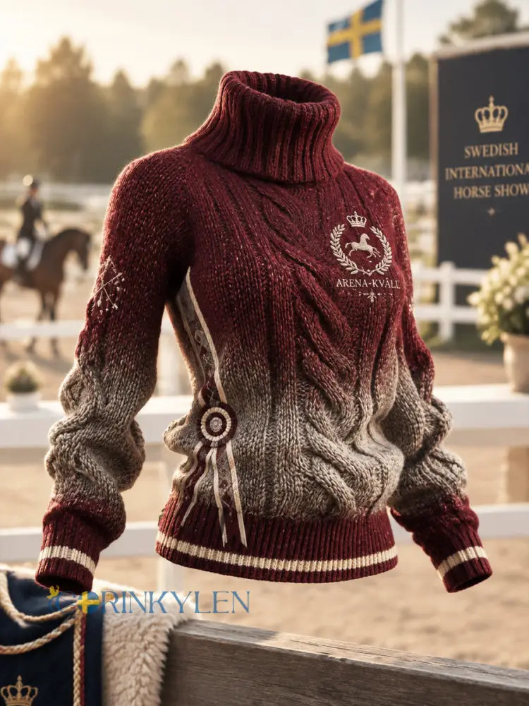 Kvinnors Dressyr förening Ribbed Sweatshirt - som bild / S