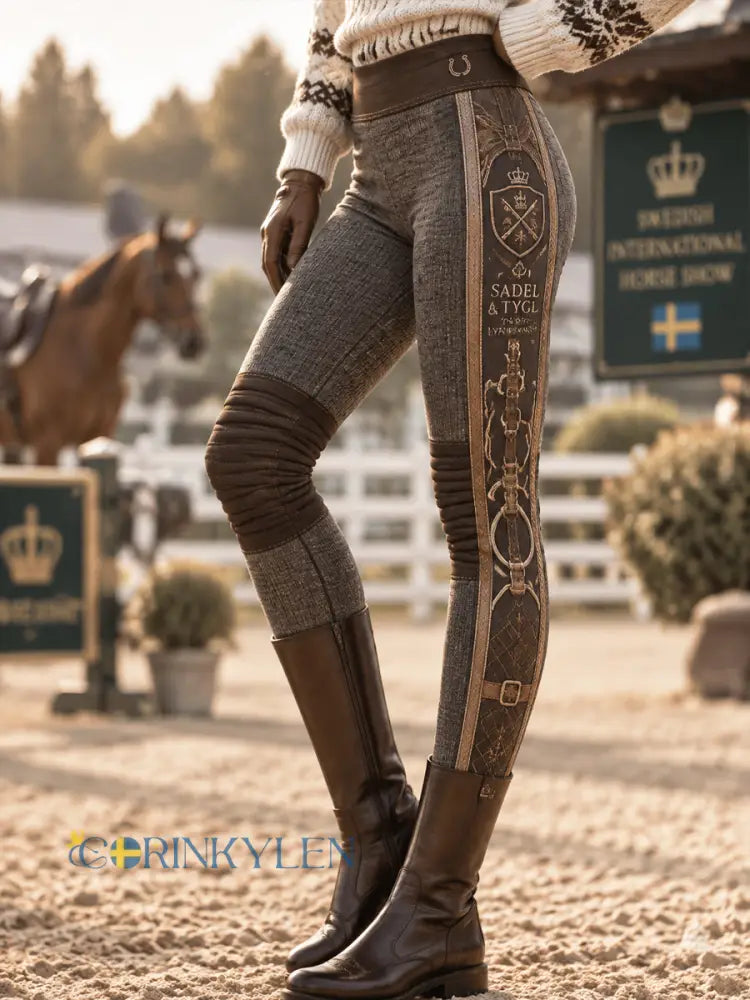 Kvinnors sadel & Rein Luxe Leggings - som bild / S