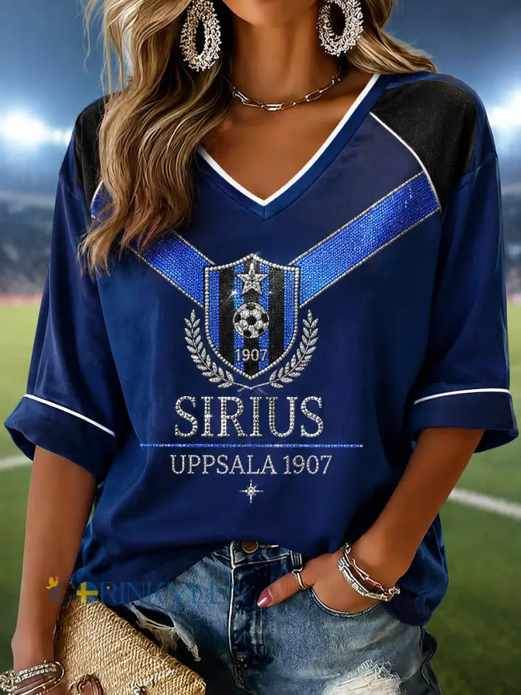 Kvinnors Sirius 1907 Heritage V-Hack Topp - som bild / S