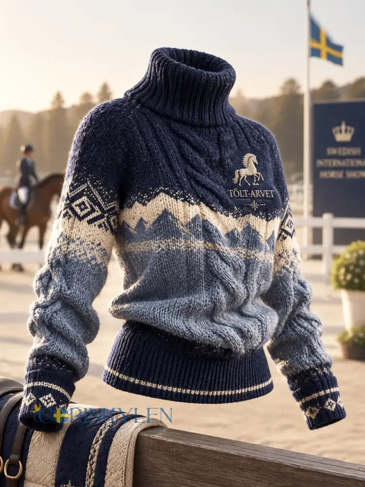 Kvinnors Tölt Nordiska Heritage Sweatshirt - som bild / S