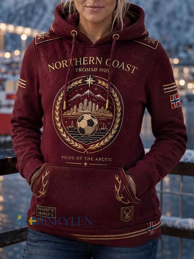 Kvinnors Tromsø fotboll lag tryckt tröjar - som bild / S