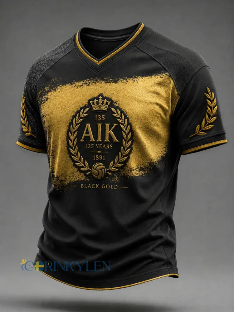 Mäns AIK 135 Arv fotboll Jersey fotboll - som bild / S