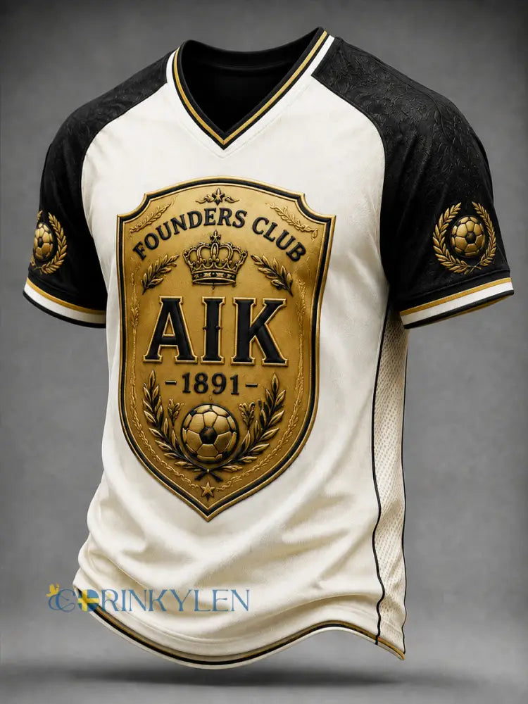 Mäns AIK Stockholm Derby fotbollsklubb T-shirt - som bild / S