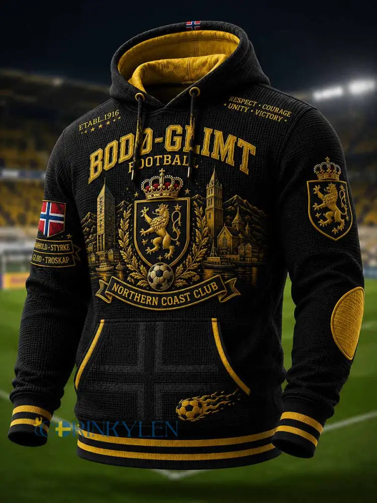 Mäns Bodø Glimt fotboll lag Graphic Print Sweatshirt - som bild / S