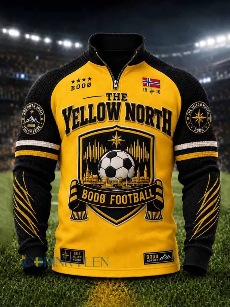 Mäns Bodø Glimt fotboll lag tryckt huvat - som bild / S