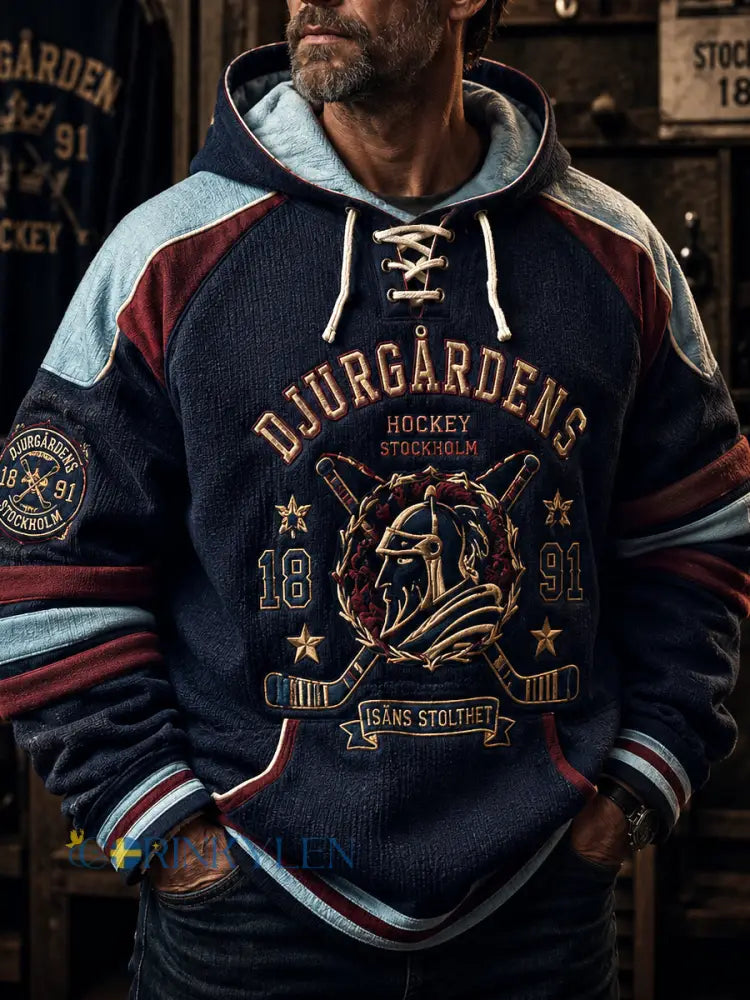 Mäns Djurgården Hockey Classic Hoodie - som bild / S