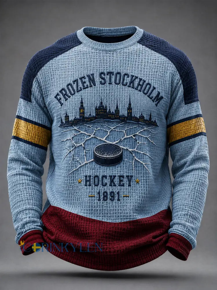 Mäns Djurgården Hockey Glory Casual våffle-t-shirt - som bild / S