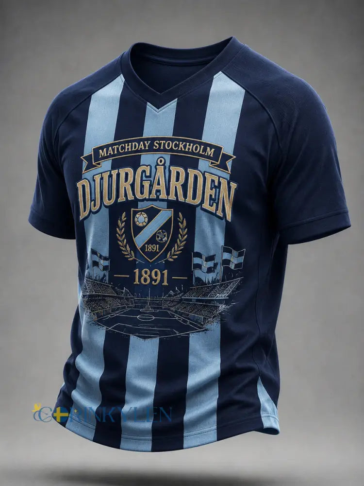 Mäns Djurgården Stockholm Matchday Fotboll Jersey. - som bild / S
