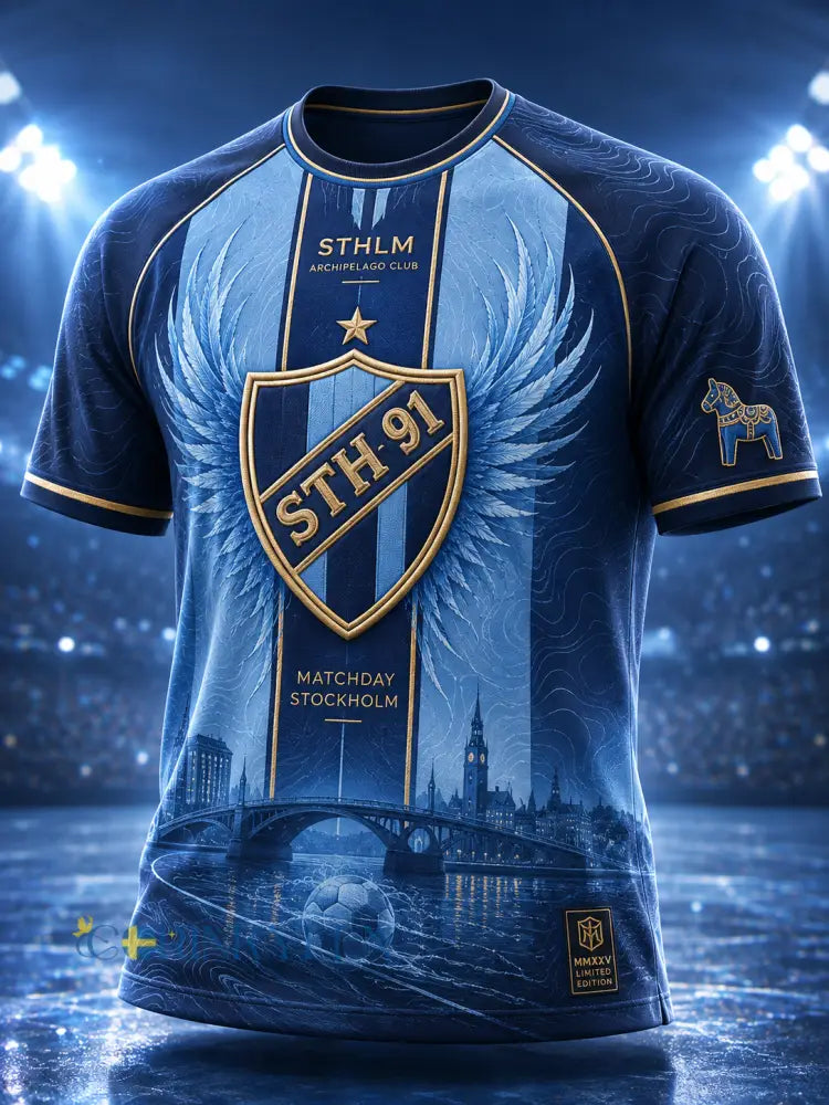 Mäns Djurgårdens Om kort ärm T-shirt - A / S