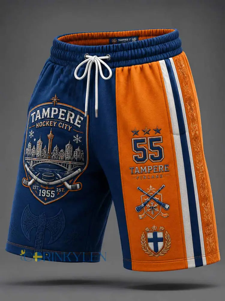 Mäns finska ishockey Retro Traditionella Sportbyxor - som bild / S