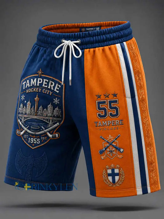 Mäns finska ishockey Retro Traditionella Sportbyxor - som bild / S