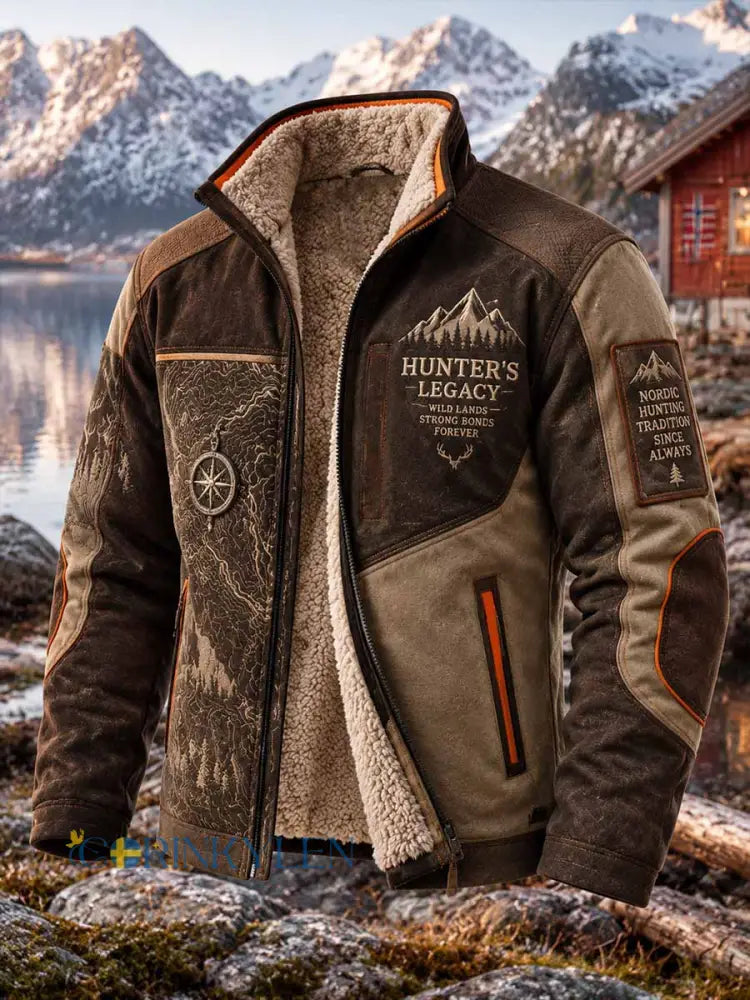 Mäns höst jakt säsong mönster Skriv ut förtjockad rock. - som bild / S