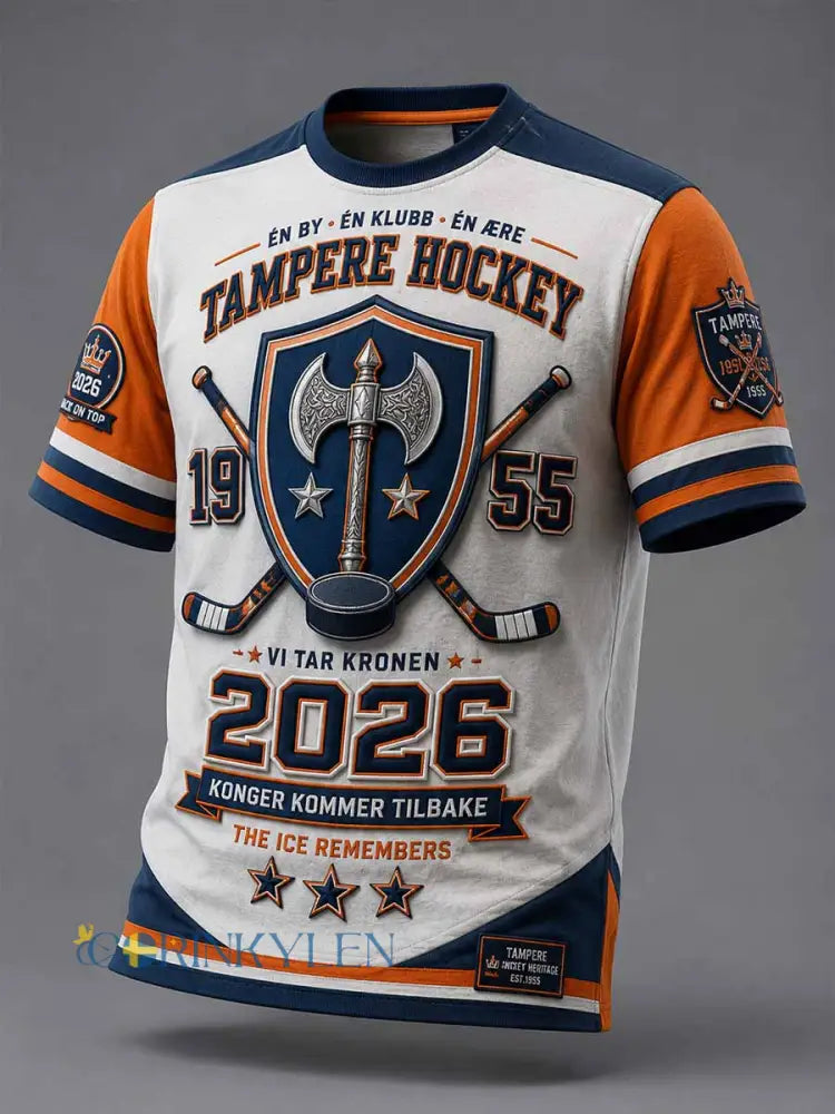 Mäns ishockey Tappara arvsmästare minnesmästare T-shirt - som bild / S