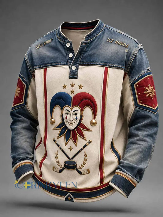 Mäns Jokerit Helsingfors Ishockey minne Print - som bild / S