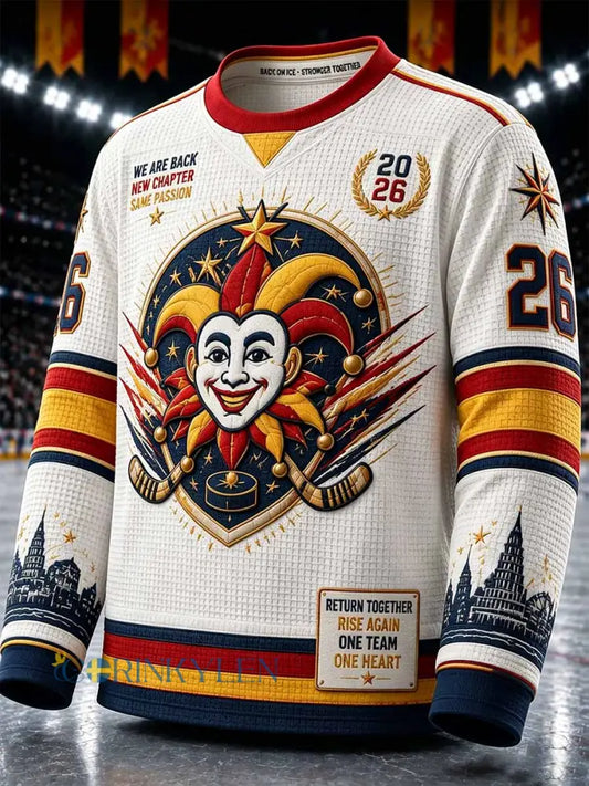Mäns Jokerit Replay Finland Ishockey match minnesmärke Print Sweatshirt - som bild / S