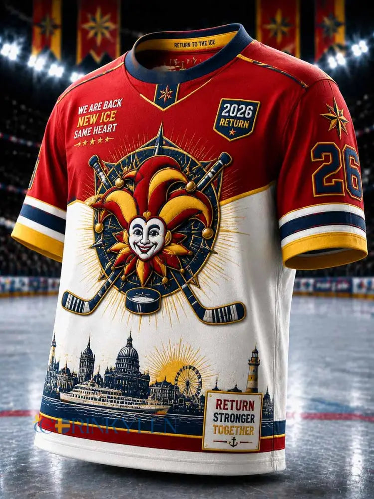 Mäns Jokerit Replay Finska Ishockey League minnesmärke Print T-shirt - som bild / S