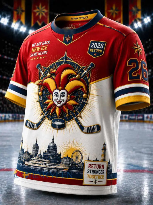 Mäns Jokerit Replay Finska Ishockey League minnesmärke Print T-shirt - som bild / S
