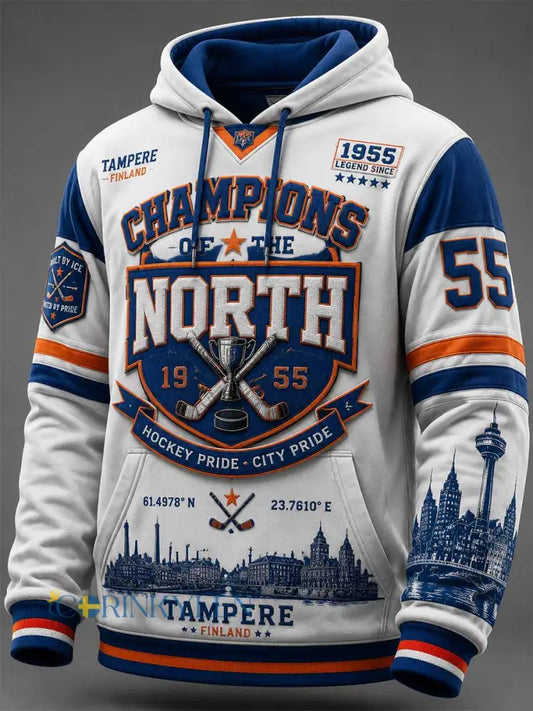 Mäns minne Finland Ishockey mönster Sweatshirt - som bild / S