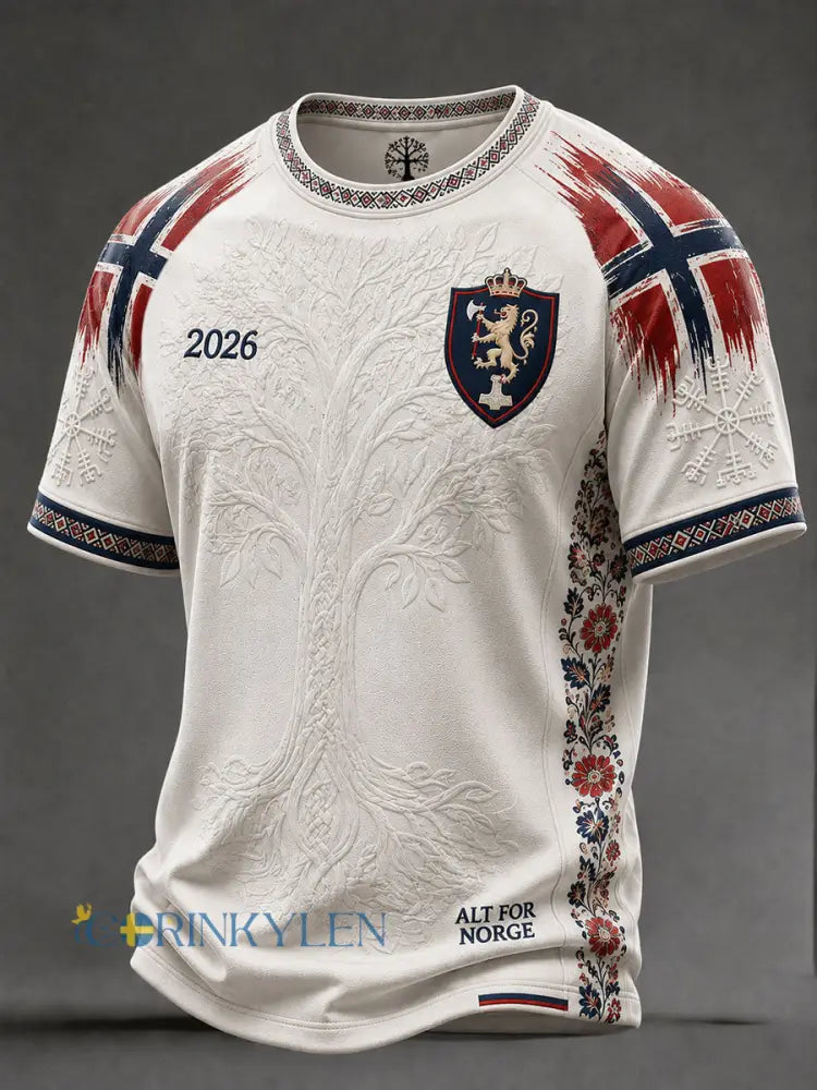Mäns Norge Fotboll T-shirts - som bild / S