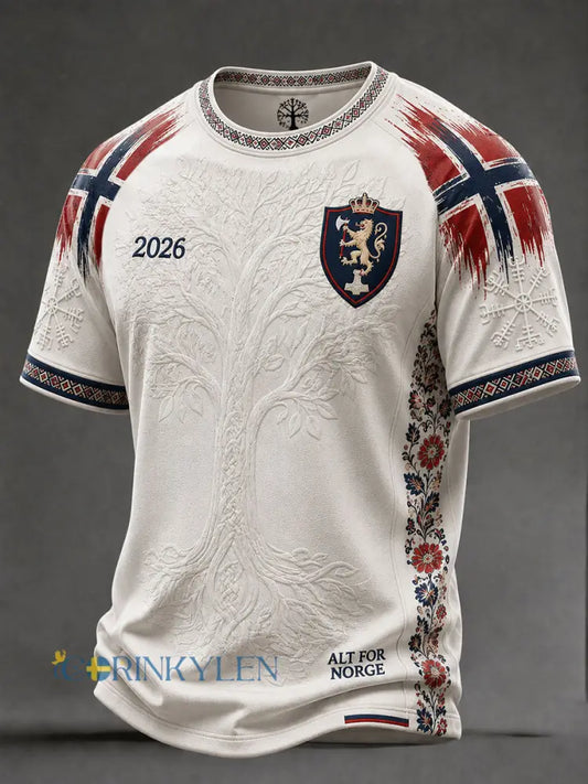 Mäns Norge Fotboll T-shirts - som bild / S