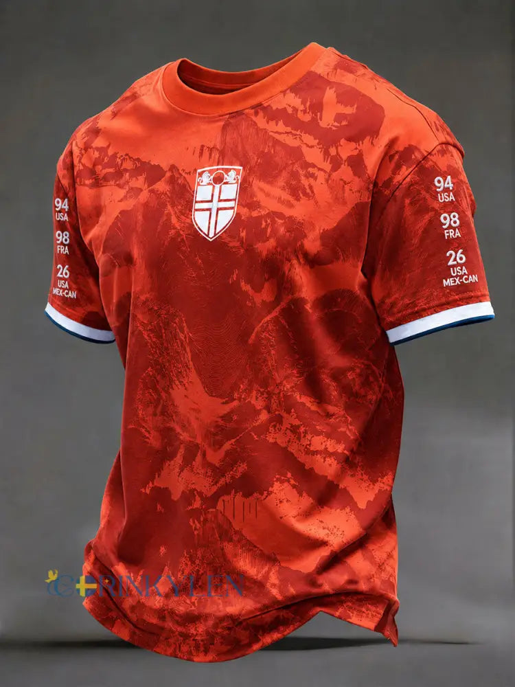 Mäns norska fotboll T-shirts - som bild / S