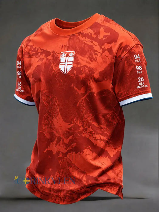 Mäns norska fotboll T-shirts - som bild / S
