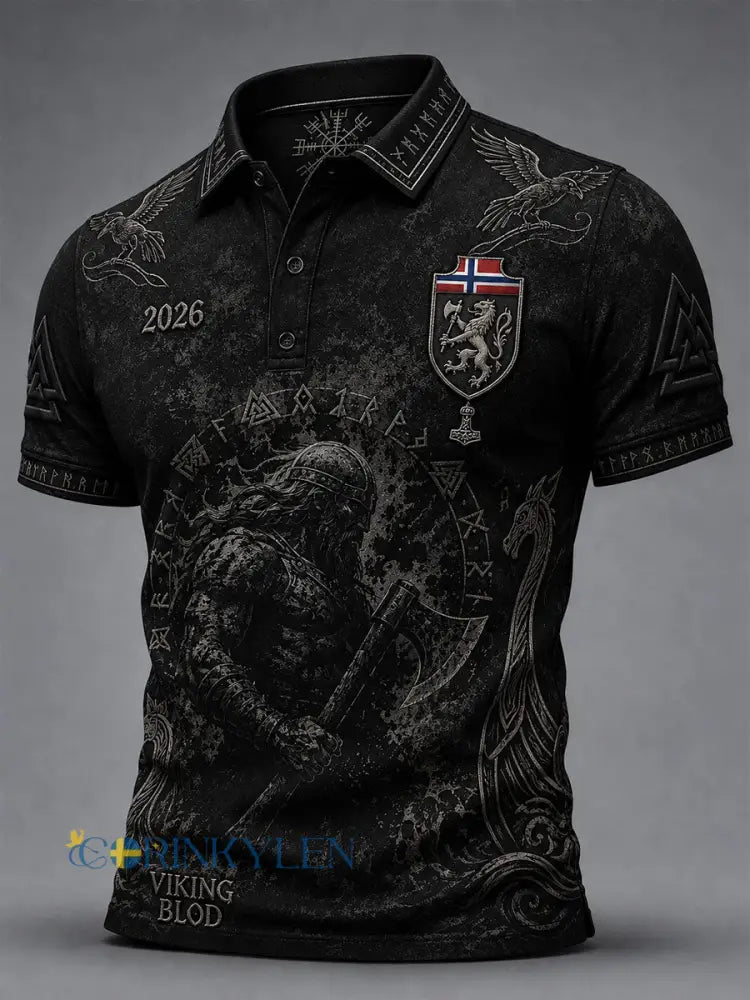 Mäns norska fotboll Viking Tops - som bild / S