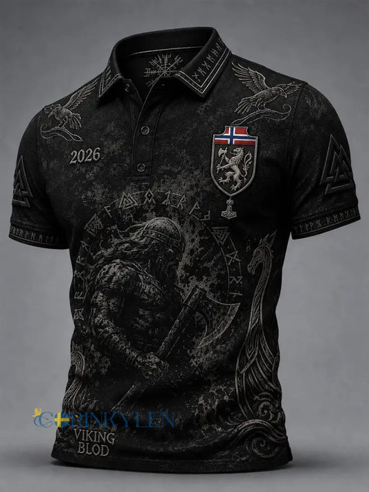 Mäns norska fotboll Viking Tops - som bild / S