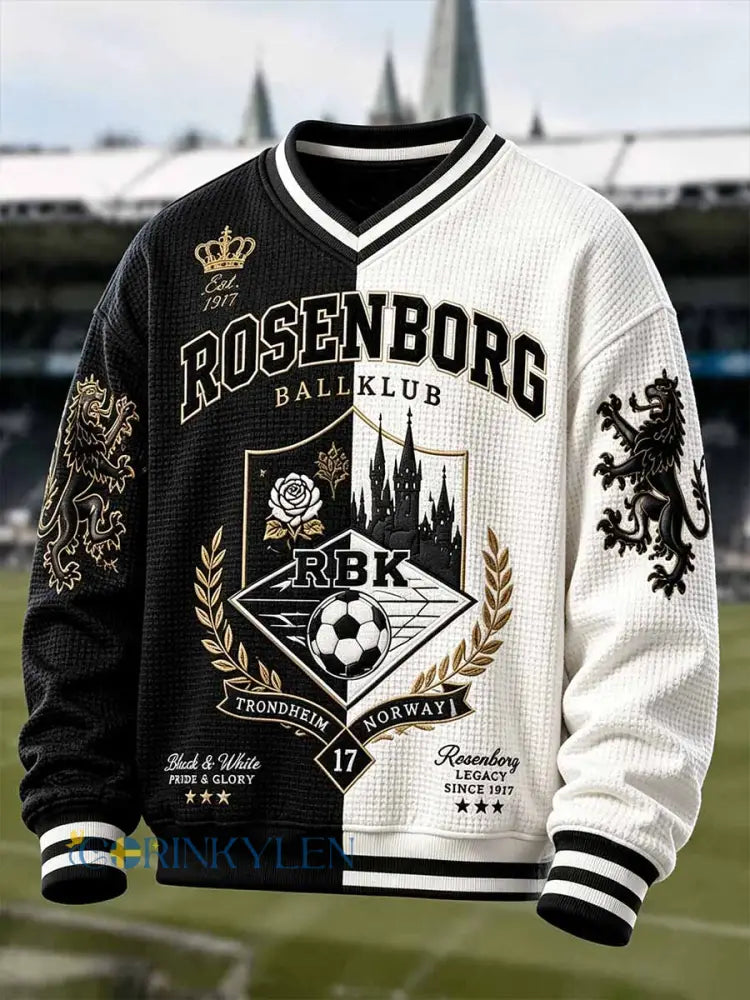 Mäns Retro RBK fotboll lag tryckt tröjar - som bild / S