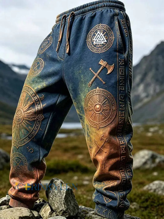 Mansbyxor med äldre vikingamönster i konststil - som bild / S