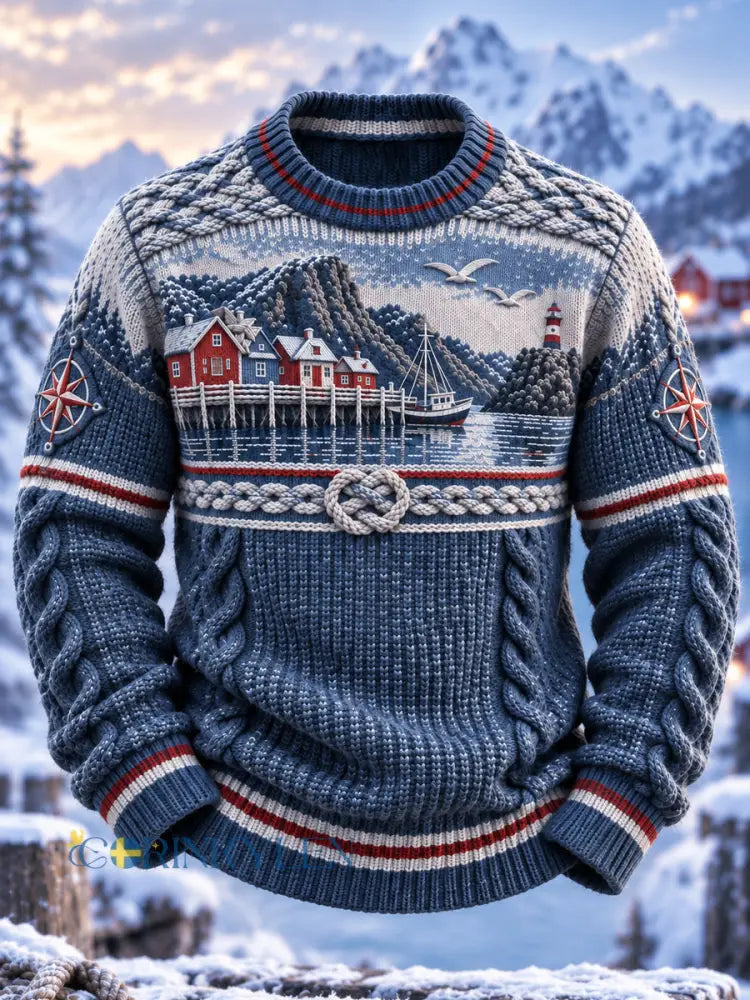 Nordic Coastal Weekend Sweatshirt - som bild / S