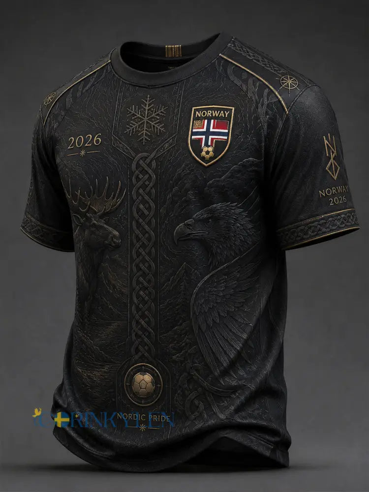 Norge 2026 Klassisk avslappnad fotbollströja - som bild / S