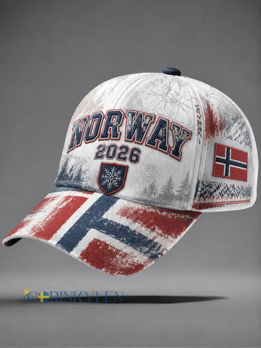 Norge fotboll avslappnad sportstil unisex mössa - som bild / ONE