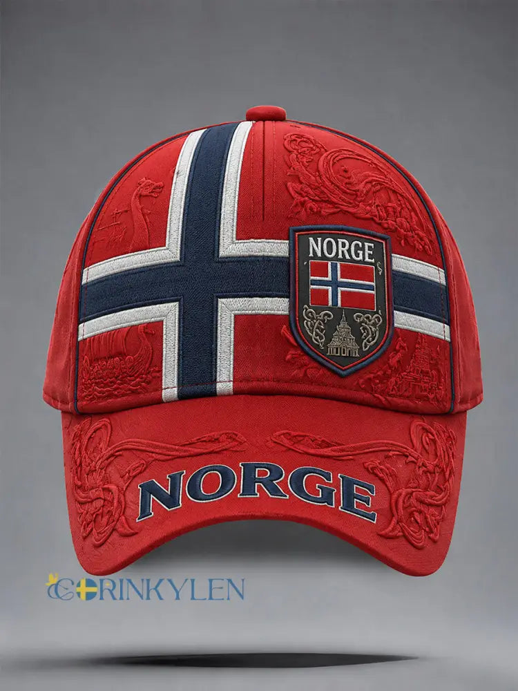 Norge Unisex Hattar - röd / ONE