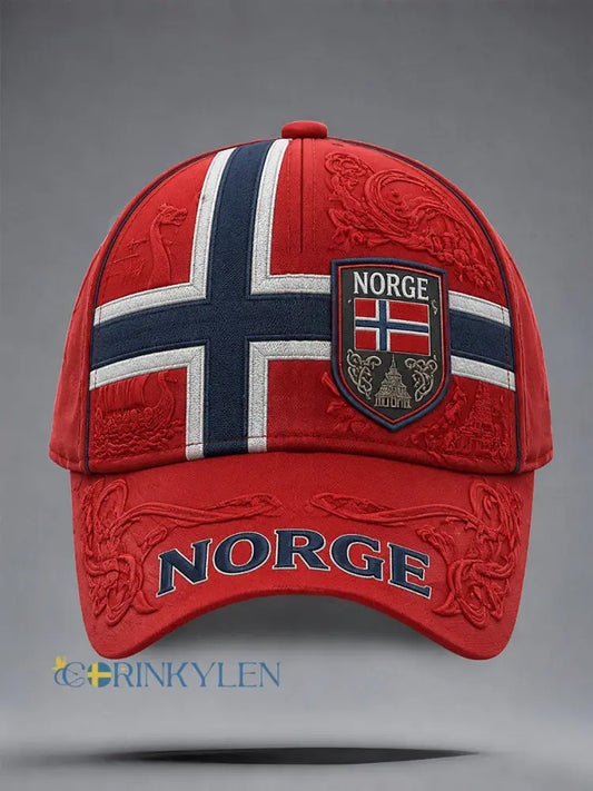 Norge Unisex Hattar - röd / ONE