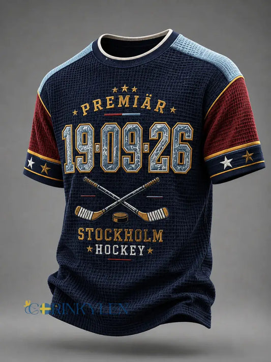 Öppningskväll Stockholm Hockey-Våffle T-shirt - som bild / S