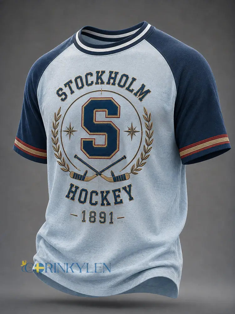 Retro Djurgården Ishockey Kultur minne T-shirt - som bild / S