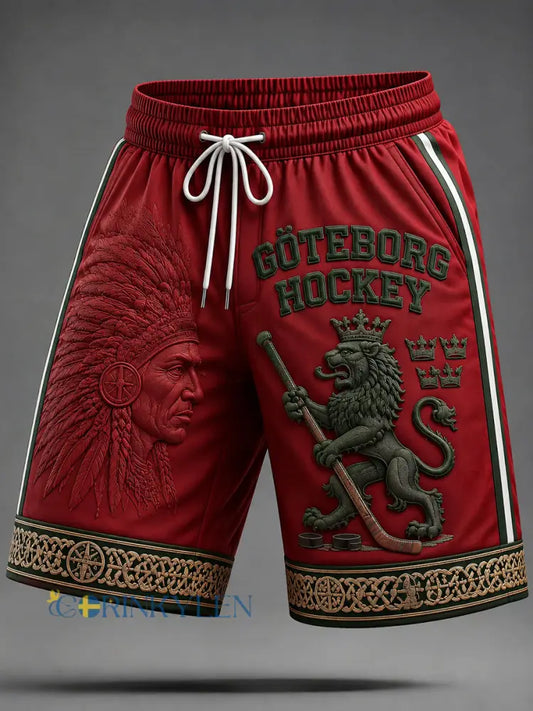 Retro Göteborg Hockey Casual Shorts - som bild / S