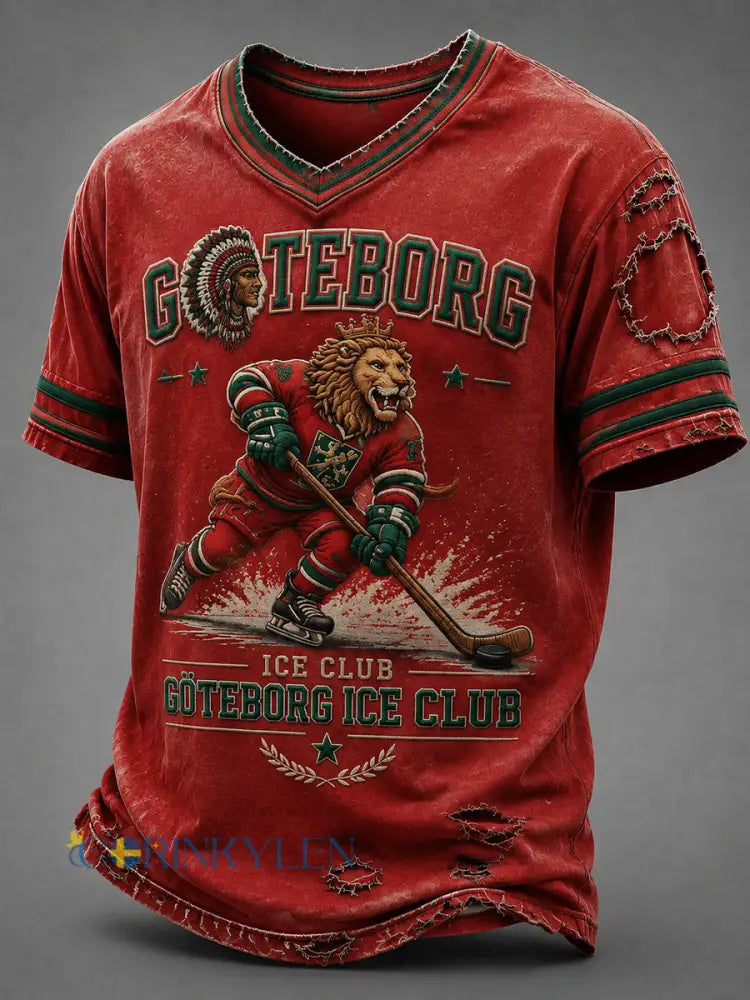 Retro Göteborg Hockey Lions Fun T-shirt - som bild / S
