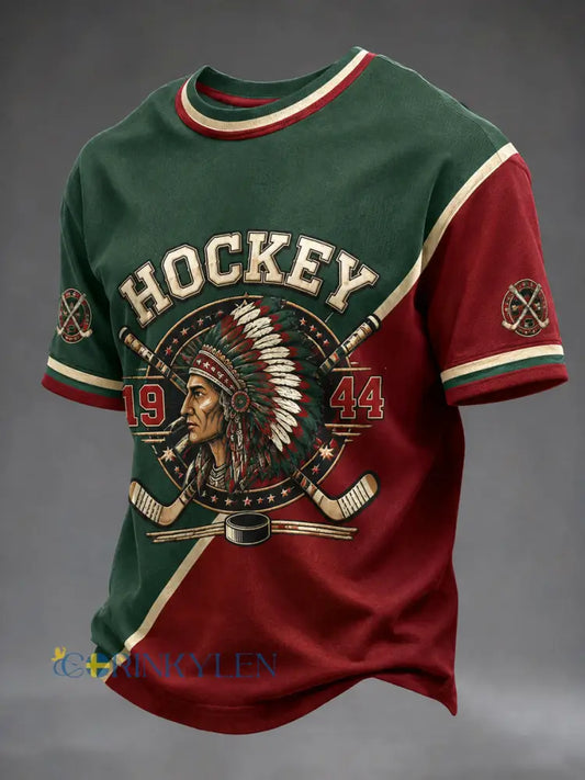 Retro Göteborgshockeyfantillbehör avslappnad t-shirt - som bild / S