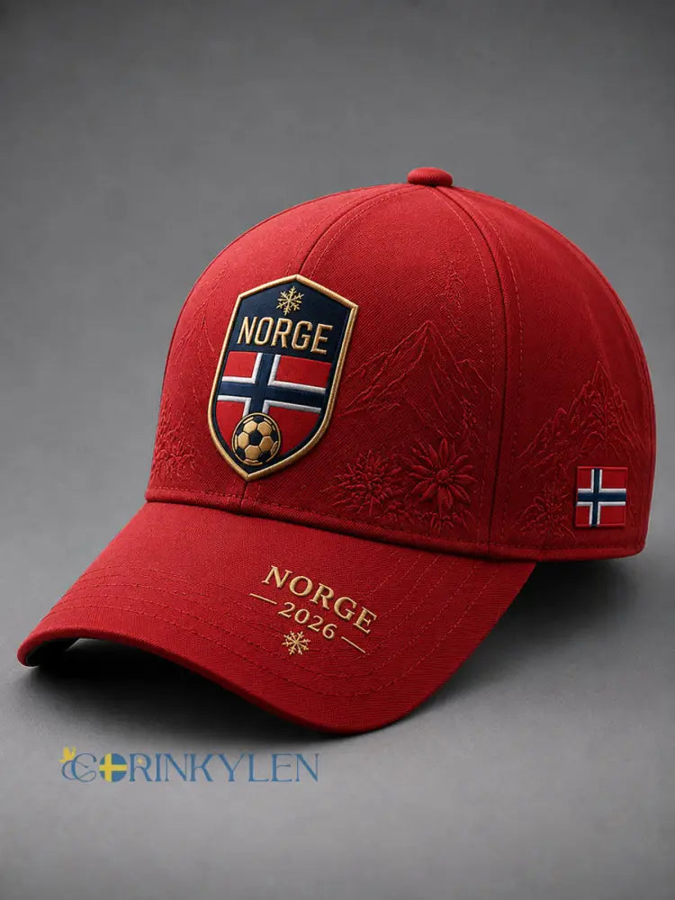 Retro Norge 2026 Fotboll Klassisk Basebollkeps - som bild / 58CM: