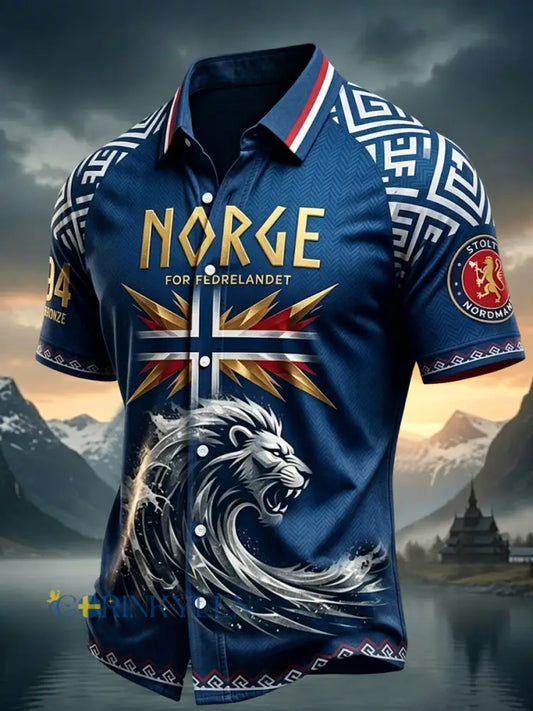Retro norska fotbollsfläkt konst Casual tröja - som bild / S