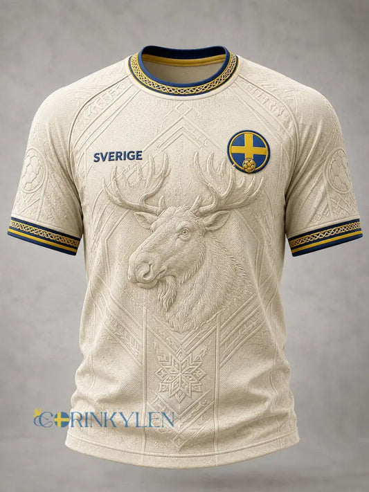 Retro svensk fotbollstavla avslappnad t-shirt - A / S